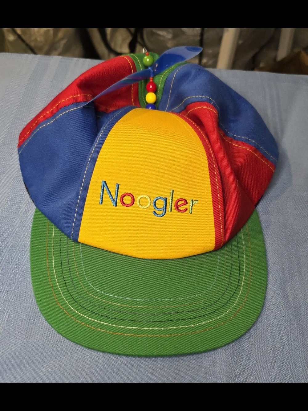 Google Noogler Propeller Beanie Hat Adult Snapback Multicolor New Hire Cap Novel